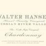 Walter Hansel - Russian River Chardonnay 2022 (750)