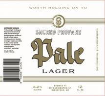 Sacred Profane - Pale Lager (12 pack 12oz cans) (12 pack 12oz cans)