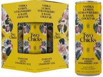 Two Chicks - Sparkling Lemon Strawberry Kiss (4 pack 355ml cans) (4 pack 355ml cans)